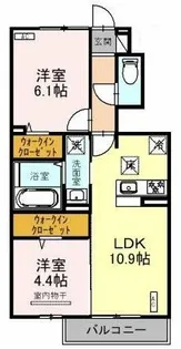 オルテンシア【1階】の間取り