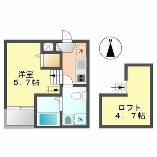 カセア(Casea)【203号室】の間取り