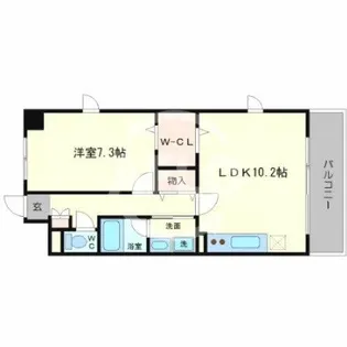 グランドゥール敷津【7階】の間取り