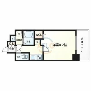 エスグランデ難波グランツ【10階】の間取り