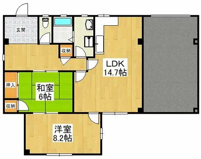 森井マンション【1階】の間取り