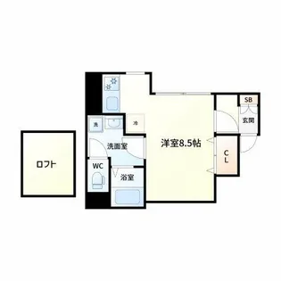 ブリゼ【5階】の間取り