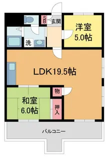 生瀬マンション【303号室】の間取り