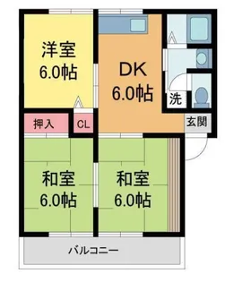 ルミエール中山【1階】の間取り