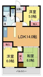 ファミール宝塚【2階】の間取り