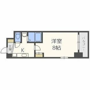 レジデア西本町【10階】の間取り