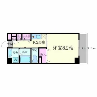 サン・ロレンツ心斎橋東【4階】の間取り