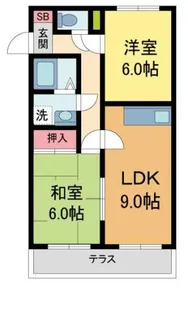 グランジュール泉ヶ丘【A-2号室】の間取り