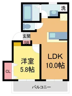 ハイツ77【B号室】の間取り