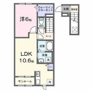 ディアコート 泉【2階】の間取り