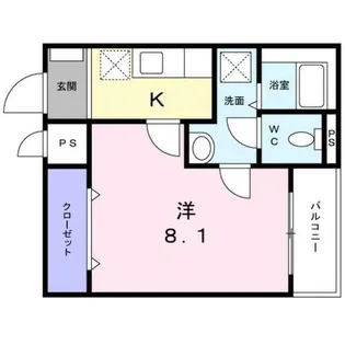 ラフィーネ 葛野【2階】の間取り