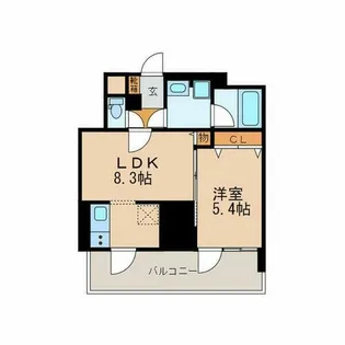 プレミアムコート葵【4階】の間取り