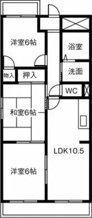 シャトーSI【702号室】の間取り