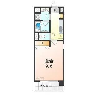 フランディルりんくう【2階】の間取り
