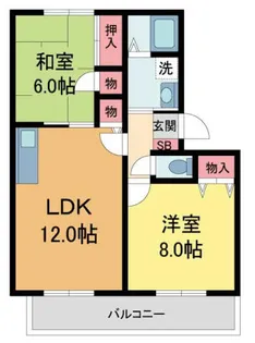 フォンテーヌII【1階】の間取り