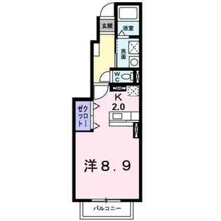 メイプルコートⅡ【2階】の間取り