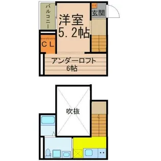 VIVA米野Ⅱ【102号室】の間取り