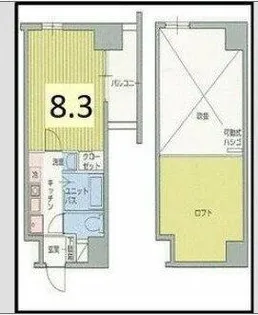 ハーバーハウス大阪【5階】の間取り