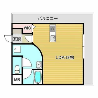 ラメゾンリュミエール彩都【2階】の間取り