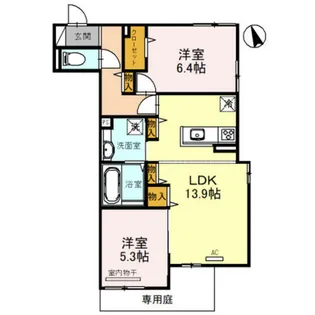 兵庫県尼崎市長洲中通2丁目【アパート】の間取り