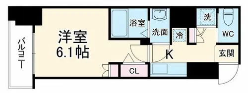 アクティ天満橋【11階】の間取り