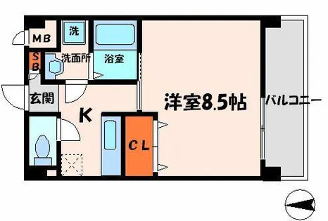 メイプルワン【3階】の間取り