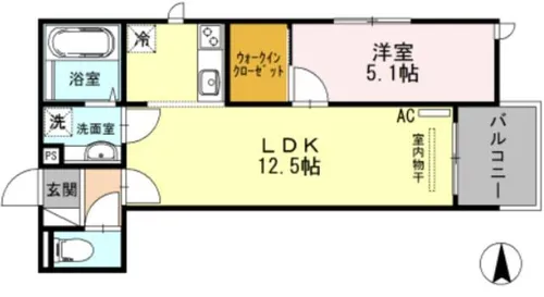 兵庫県尼崎市塚口町3丁目【アパート】の間取り