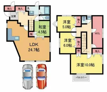 兵庫県西宮市苦楽園五番町【一戸建】の間取り