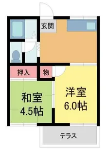 信夫ハイツ【103号室】の間取り