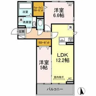 オルテンシア【301号室】の間取り