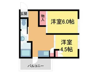 CREA中筋山手C【1階】の間取り