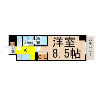 リシュドール名駅南【15階】の間取り