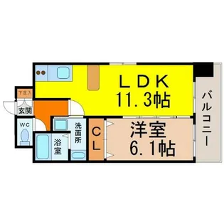 maisonINo.3(メゾンアイナンバースリー)【6階】の間取り