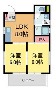 ノースビレッジ【202号室】の間取り
