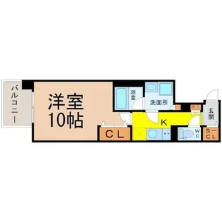 プレサンスジェネ千種内山II【4階】の間取り