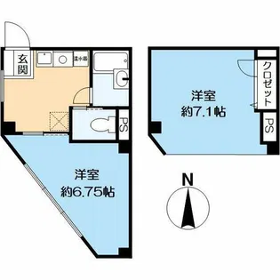 WEST WOOD BLD【4階】の間取り