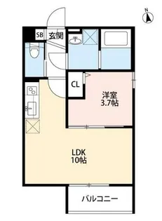 フィノ塚口【2階】の間取り