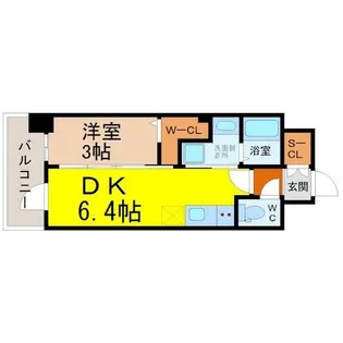 エステムコート名古屋サウスネクスト【4階】の間取り