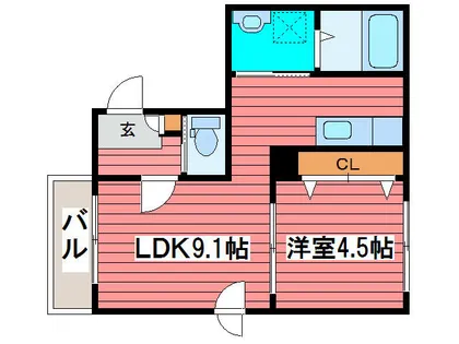 プルミエ福住【4階】の間取り