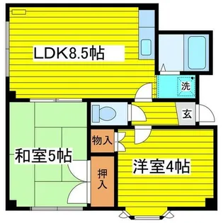 リベルティ22【201号室】の間取り