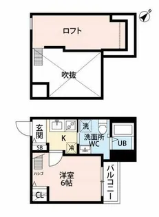 Tiare de Asuka【1階】の間取り