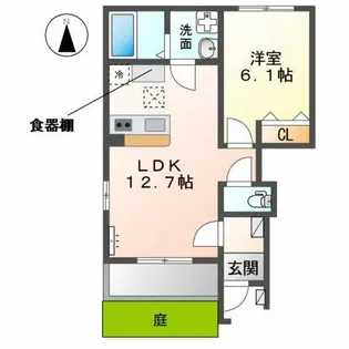 マノワール【1階】の間取り