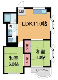 メゾン三宅I【201号室】の間取り