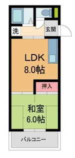 ハイツワイエム【301号室】の間取り