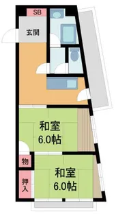 コ−ポヤオゼン【4階】の間取り