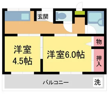 吉田マンション【2階】の間取り