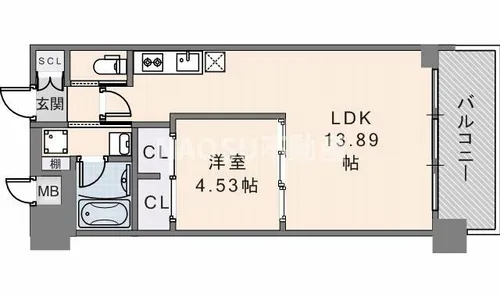 プレジオ永和ASIAN【4階】の間取り