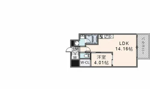 プレジオ永和ASIAN【6階】の間取り