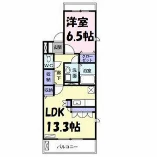 アバンツァート【1階】の間取り