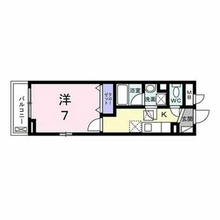 リ ルーム 伏見【1階】の間取り